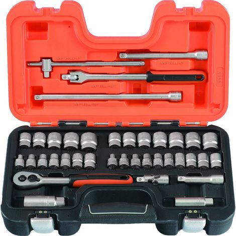 BAHCO BAHS380 S380 Socket Set di 38 Metric 3 / 8in unità