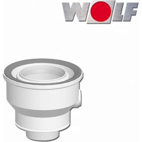 Wolf 2651733 - Adaptador conducto aire/escape DN60/100 a DN80/125