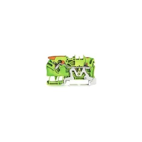 WAGO TOPJOB S DURCHGANGSKLEMMENHEBEL 2 DRAHT 2,5 MM GRÜN/GELB - 2102-5207 (1/3)