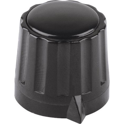 Mentor 330.4 330.4 Drehknopf  Schwarz (Ø x H) 11.5 mm x 13 mm 1 St.