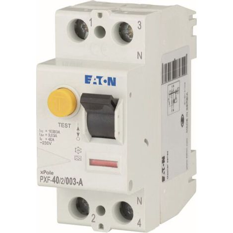 Eaton FI-Schutzschalter 40A 2p, 30mA PXF-40/2/003-A