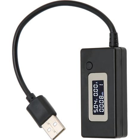 Testeur de tension et de courant USB avec écran LCD, 50 mA – 3 500 mA, multimètre USB 3 – 15 V, 0,05 A – 3,50 A (1/5)