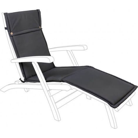 Coussin d'extérieur amovible Olefin Anthracite Steamer (1/2)
