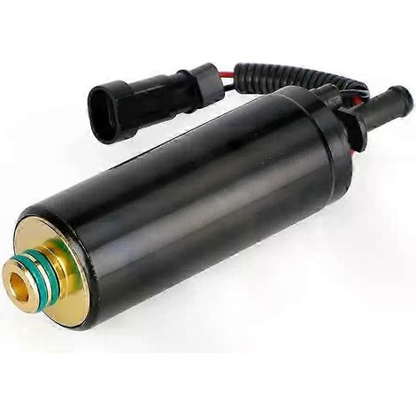 Elektrische Kraftstoffpumpe für Boots-Außenbordmotoren, kompatibel mit Johnson Evinrude 200, 225, 250 und 300 PS E-TEC, 90°-Winkel, 33 bis 34 Liter Fördermenge, Teilenummern 5010818 und 5009033.