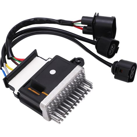 Unité de Commande de Ventilateur Compatible avec A4 8K2 8K5 8KH B8 A5 8T3 8F7 8TA, A6 4G2 4G5 C7 4GC 4GD 4GH 4GJ, unité de Commande du Ventilateur 8K09595 01A 8K0959501C (4 Broches) (1/5)