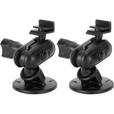 Support universel pour caméra embarquée, 2 pièces fixations ventouse orientables 360°, support tableau de bord robuste pour dashcam, angle réglable, montage facile. (1/5)