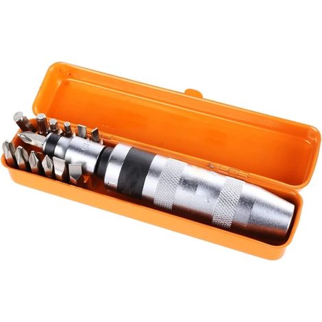 Cacciavite Giravite 13pz ad Impatto Percussione 1/2'' set Manuale Viti Bulloni
