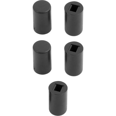 5 pièces boutons tactiques ronds en forme boucle protection noire pour 8.5x8.5mm 7X7mm 8x8mm (1/2)