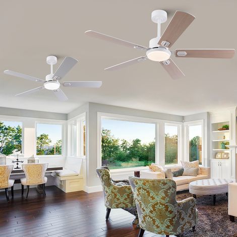 Deckenventilator mit Licht, Fernbedienung und Dimmung OKMYHOME (1/5)