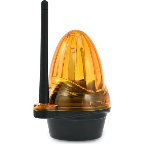 Feu Clignotant Lampe d'Avertissement Universel pour Motorisation Portail 12V-265V AC/DC Feu Stroboscopique de Sécurité à LED Ambre Compatible avec Moteurs de Portail Coulissant/Battant (1/4)