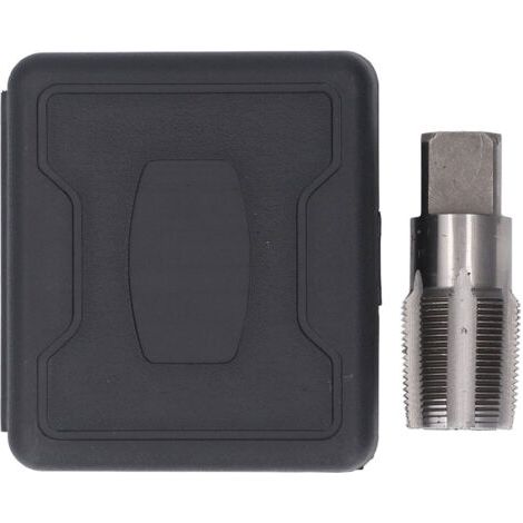 Robinet de tuyau NPT 1-1/4 pouces, entretien du filetage de plomberie en acier rapide pour plombiers mécaniciens, boîte de rangement en plastique