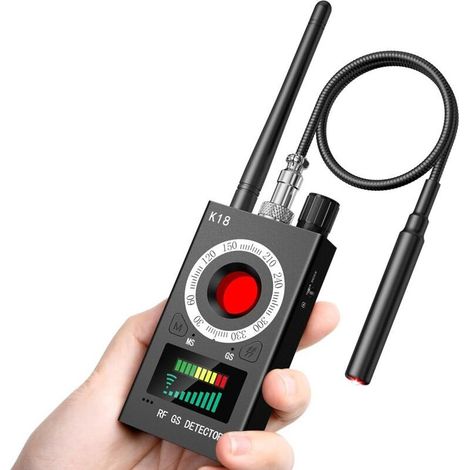 Anti-Espion Bug Détecteur, Détecteur Rf Sans Fil Pour Caméra Dissimulée, Gsm Écoute Device Finder Radar Radio Scanner Signal Sans Fil Alarme (1/5)