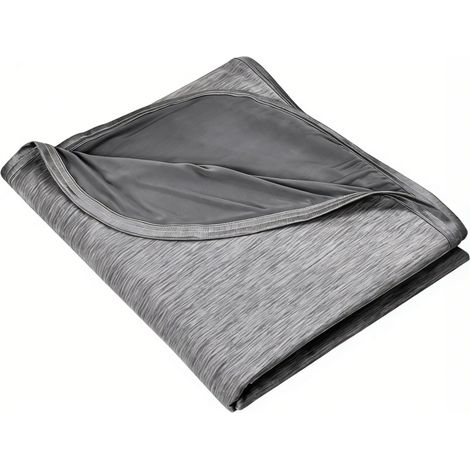 1 Couverture rafraîchissante, double face, légère et respirante, en nylon et polyester, pour lit, canapé et voyages (1/5)