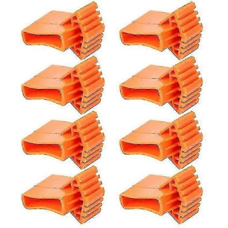Pieds de table orange 9x6,5cm, lot de 8, tapis antidérapants pour échelle, tapis en caoutchouc pour échelle, pieds d'échelle. (1/2)