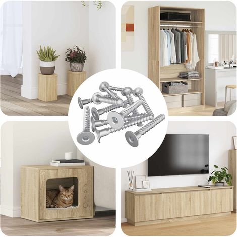 Confirmat-Schrauben 5000 pcs Silber Metall