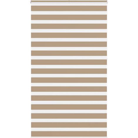 Doppelrollo Sandbraun 135x230 cm Stoffbreite 130,9 cm Polyester