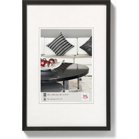Cadre photo en alu brossé - Walther Chair - 30 x 40 cm - Noir - Livraison gratuite