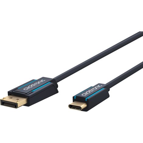 Clicktronic 44931 Cable Adaptador USB-C Macho a Displayport, 4K, 60Hz, 1 M