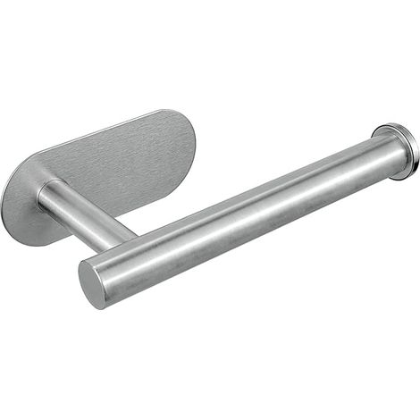 Hochwertiger, selbstklebender Toilettenpapierhalter aus Edelstahl, rostfrei, kein Bohren erforderlich, geeignet für Badezimmer, Küche und Toilette (gebürstetes Nickel) (1/4)
