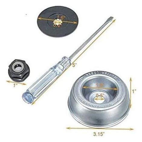 Kit Adaptateur Lame Débroussailleuse - Acier Et Plastique - Compatible FS55 FS56 FS80 FS120 - 4 Pièces (1/5)