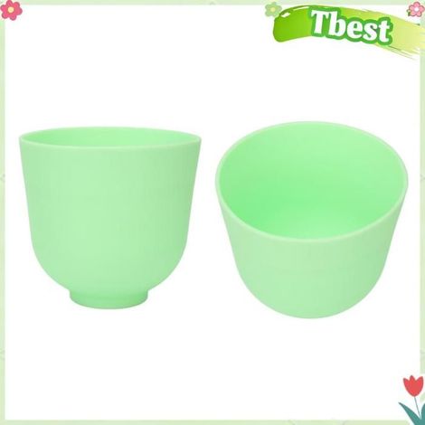 Tbest Bol de mélange en silicone Bol de mélange pour le visage, bol de mélange de couleur Pure en hygiene blanchiment Noire Verte (1/5)