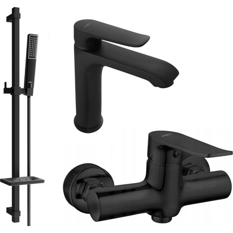Mexen Pecos DQ72 Brausegarnitur, Schwarz - 72704DQ72-70 (1/4)