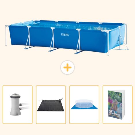 Intex Piscine Tubulaire Rectangulaire - 450x220x84 cm - 5-pièces SCB126 (1/5)