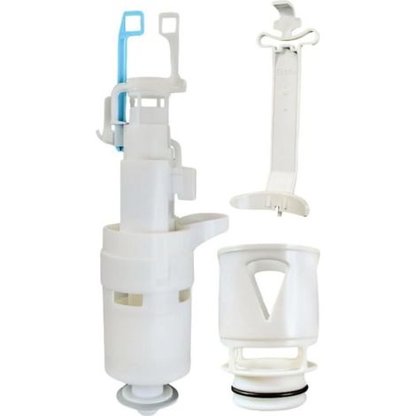 1 – Spülmechanismus – Unterputzspülkasten – Zweimengenspülung – Kompatibel mit Winner 2004–2014 – Für Toiletten – Weiß (1/4)