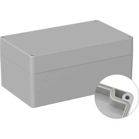 Boîtier à usage général RS PRO en Polycarbonate, 120 x 200 x 90mm, Gris IP66 ( Prix pour 1 ) (1/2)