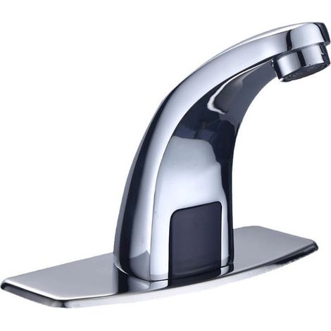 Robinet Automatique Infrarouge Sans Contact, Détection Intelligente, avec Boîtier de Commande et Mitigeur d'Eau Chaude et Froide (1/4)