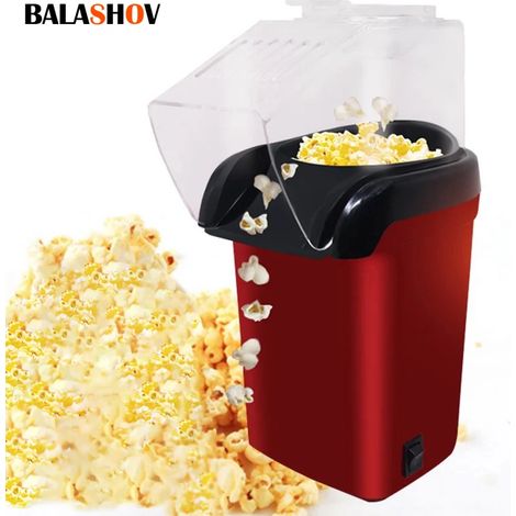 Machine à popcorn électrique 1200W – Capacité 4 tasses – Format portable – Préparation rapide en 3 minutes