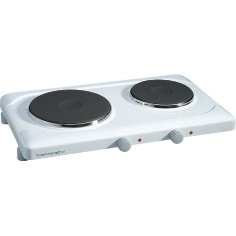 Rommelsbacher THL 2597 Weiss Doppelkochplatte
