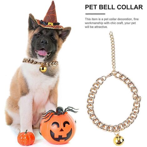 Collar con cascabel para perro con 1 accesorio decorativo (1/5)