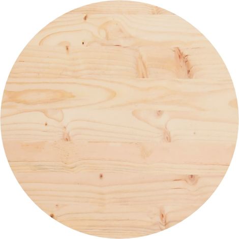 Dessus de table rond Ø40x3 bois de pin massif (1/5)