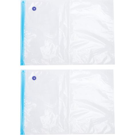 Lot de 2 sacs de congélation sous vide (50 x 35 cm) avec fermeture éclair et ouverture de 3 cm. (1/5)