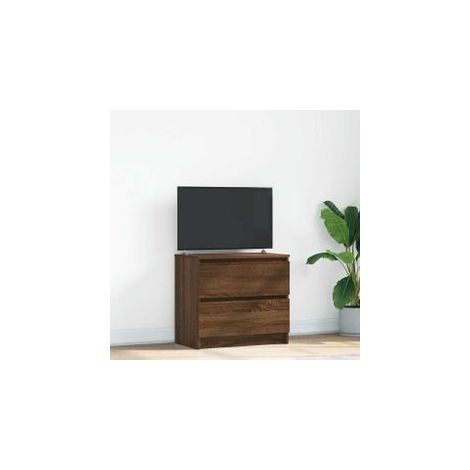 Meuble TV chêne marron 60x35x54 bois d'ingénierie (1/5)