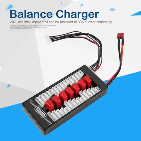 Parallelladeplatte, Balancer-Ladegerät, Ladeadapter für LiPo-, LiFe- und Lithium-Ionen-Akkus (1/5)