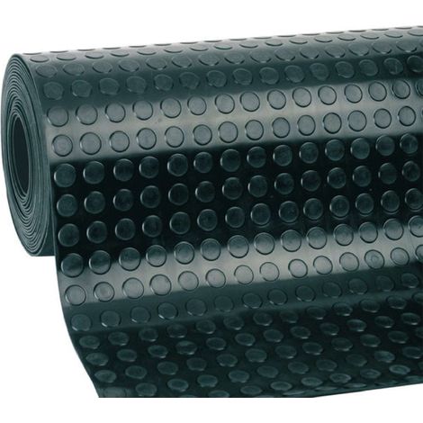 Alfombra Productos Gol Negro Caucho Círculo 1,2 x 10 m