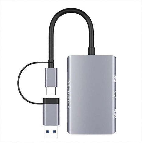 6-in-1-Kartenleser (SD/TF) – USB-C-Hub – USB 3.0-Kartenleser-Adapter für Computer/Android/Micro-SD (1/5)