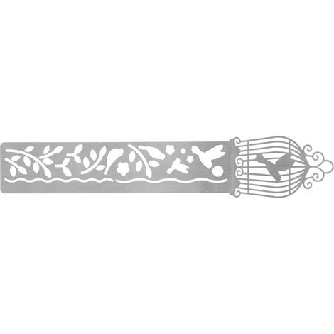 Règle à pochoirs pour peinture murale avec motifs cage d'oiseau et accessoires de décoration (1/5)