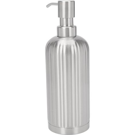Flacon de lotion en acier inoxydable grande capacité, distributeur de savon multi-usages pour la cuisine et la salle de bain. (1/5)