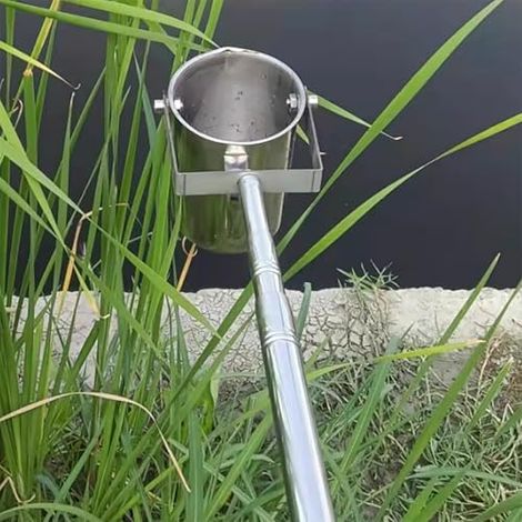 Kit d'échantillonnage d'eau pour tester – Comprend un poteau, une tasse et échelle de mesure, idéal les évaluations la qualité l'eau rivière, lac piscine 1000 Ml. 0.65-1.5m/2.1-4.9ft
