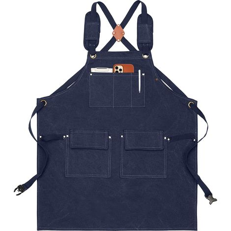 Tablier Avec Poches - Accessoires de Cuisine Ajustables Imperméables - (1/5)