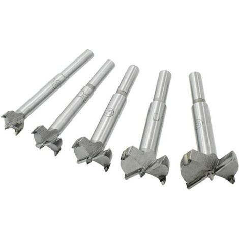 Set mit 5 Flachbohrern 15-35 mm, hochfester Stahl, Holzbearbeitungswerkzeuge, Vatertagsgeschenk (5 Stück)