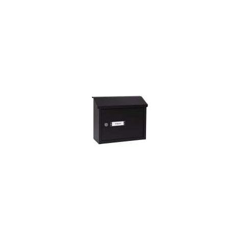 ARREGUI V4064 Buzón Recogecartas Maxi de Aluminio Para Puertas o Verjas en el Interior, Boca Recogecartas de 33x4 cm, Tamaño M (Correo DIN A4 y Revista), Anticorrosivo, Negro Texturado (1/5)