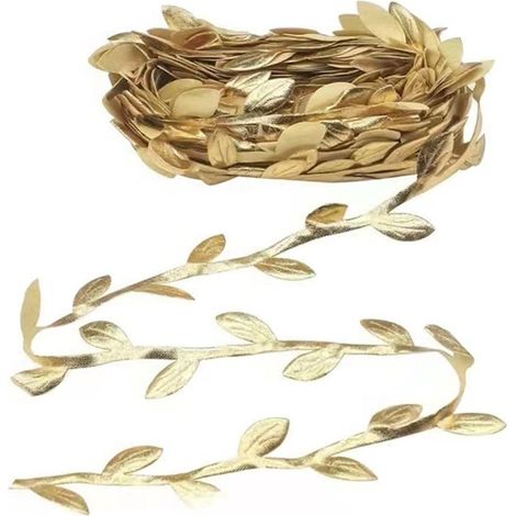 10M Guirlande Artificielle de Feuilles, Faux Lierre Guirlande Dorée avec Feuilles Artificielles Ruban de Feuilles pour Bricolage Artisanat Emballage Cadeau et Fête Mariage Maison Jardin Décoration (1/5)