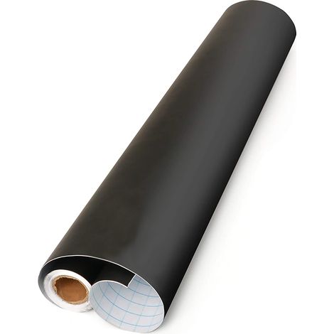 Film tableau noir, rouleau de 300 cm - auto-adhésif - 43 cm de large - tableau noir - pour écrire, dessiner, peindre et ajouter de (1/5)