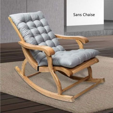 Coussin Chaise Longue - 120 x 48 x 8 cm - Extérieur Jardin Fauteuil À Bascule Voiture - 1 Pièce (1/4)