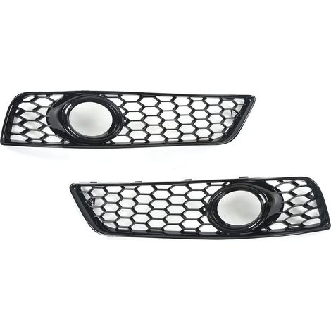 Cover of grille fog light front black shiny Replacement left right for HAS3 8P 2009-2013 Plastic ABS durable - 8P0807682D (1/5)