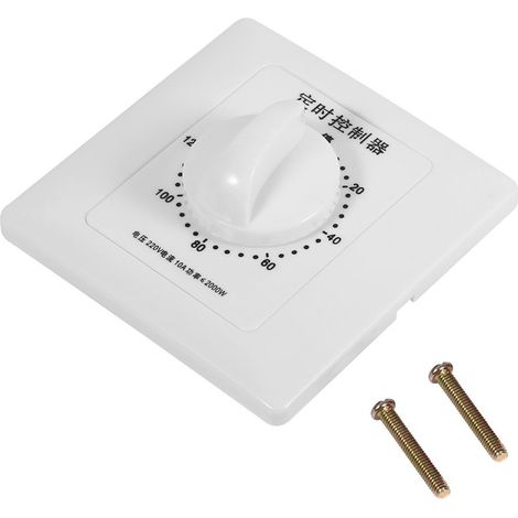 Minuterie Mécanique Puissante pour Pompe AC 220V - Commutateur à Délai 120 Min - Panneau de Contrôle Intérieur (1/5)